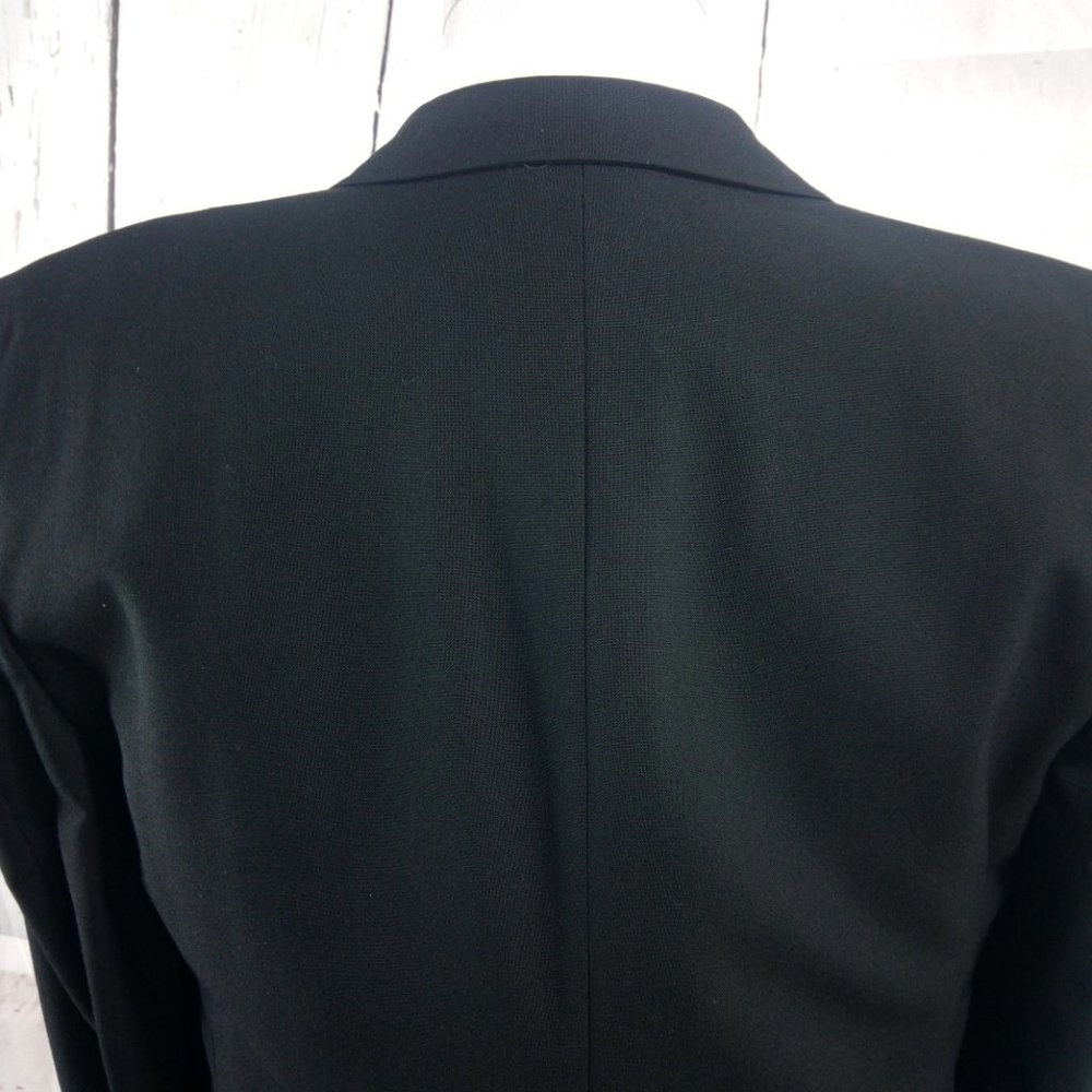 Custom Made 41r 1 Button Black Tuxedo Suit Blazer - image 5